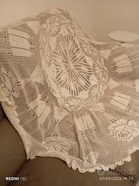 tovaglia bianca uncinetto 