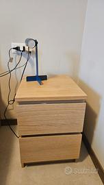 Coppia Cassetti Malm + Lampada comodino