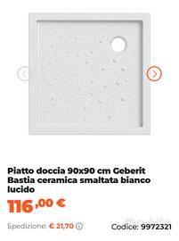 Piatto doccia 90x90