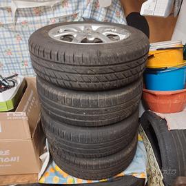 Treno completo ruote e cerchi 14 lancia y