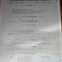 attestato da Cavaliere 