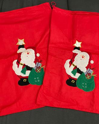 Set 2 sacchi per regali di Natale