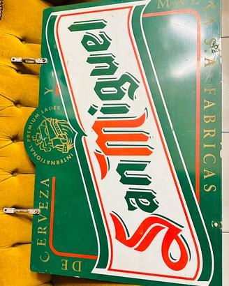 Insegna Pubblicitaria BIRRA in alluminio