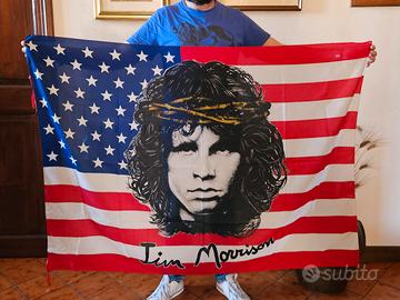 Bandiera Jim Morrison  USA in raso