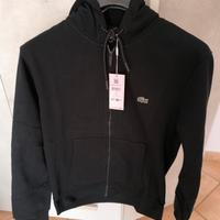 FELPA CON CAPPUCCIO E ZIP LACOSTE ORIGINALE 