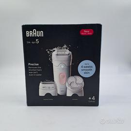 Braun silk-épil 5 epilatore wet, dry con accessori