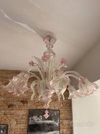 Lampadario in vetro di murano anni 50'