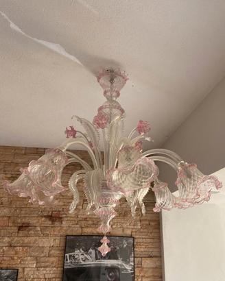 Lampadario in vetro di murano anni 50'