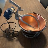 Paiolo in rame motorizzato