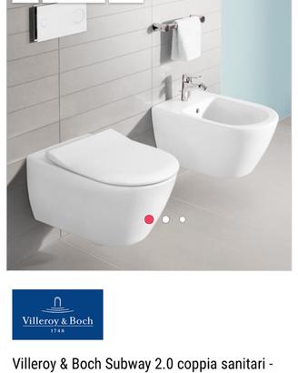 Wc piu sedile bidet sospesi