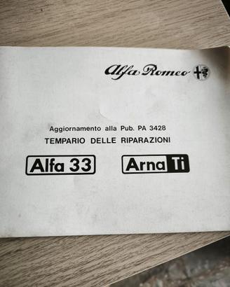 libretti manutenzioni alfa romeo