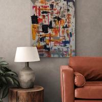 Quadro astratto dipinto su tela pezzo unico arte