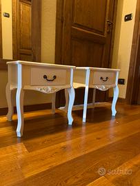 Comodini 2 pezzi bianco