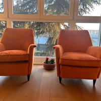 Eleganti poltrne modernariato anni ‘50, restaurate