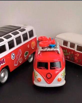 Set 3 Modellini auto VW bulli T1 vintage