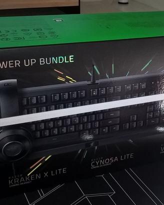 Razer Power Up Bundle NUOVO Tastiera Mouse Cuffie