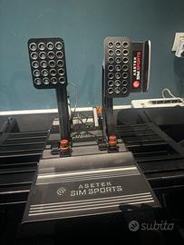 Pedaliera Asetek Invicta 2 pedali + acc. Perfetta