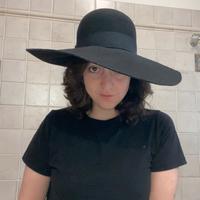 Cappello ala larga in feltro Donna Emporio Armani