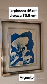 Quadro Lastra in argento Remo Brindisi Maternità 