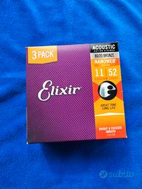 corde chitarra acustica elixir nanoweb