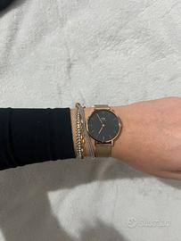 Orologio Daniel Wellington nero e rose gold 32mm