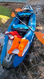 Canoa gonfiabile ed accessori 