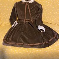 Vestitino bimba velluto vintage anni 60