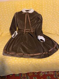 Vestitino bimba velluto vintage anni 60