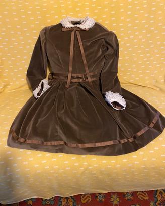 Vestitino bimba velluto vintage anni 60