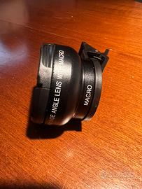 Filtro lente smartphone grandangolo + macro
