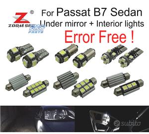 KIT 18 LAMPADINE LED INTERNE PASSAT B7 SEDAN 2012-