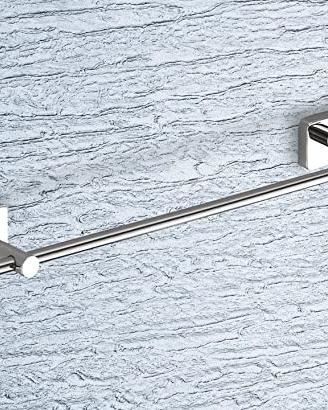 porta salviette bagno 30 cm cromato moderno