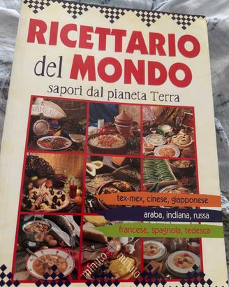 Libro vintage "Ricettario del mondo"