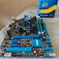 Scheda madre Asus p8b75-m lx + I5 3470 +DDR3 8GB