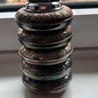 Accendino con portaceneri argento