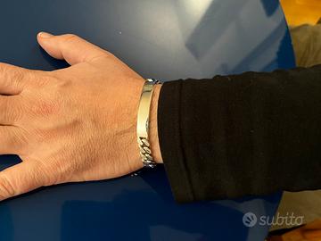 Bracciale da uomo argento marca Montblanc nuovo