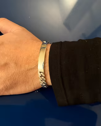 Bracciale da uomo argento marca Montblanc nuovo