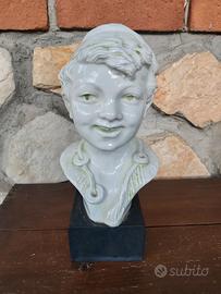 Busto Alexandre Brongniart ceramica vintage