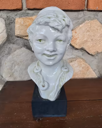 Busto Alexandre Brongniart ceramica vintage