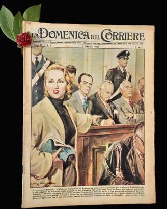 La Domenica del Corriere 3 febbraio 1957 Montesi