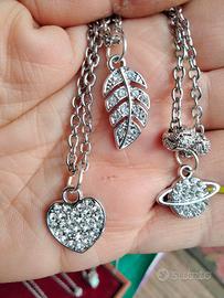 collane con ciondolo placcato argento 