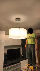 2 Lampadari Iguzzini circolare a sospensione 