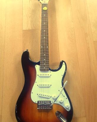 Chitarra elettrica con custodia e cavo