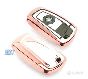 CUSTODIA CALOTTA CHIAVE BMW QUADRATA IN ORO ROSA
