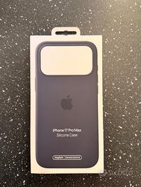 Cover iPhone17 ProMax nera silicone ORIGINALE