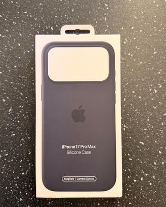 Cover iPhone17 ProMax nera silicone ORIGINALE