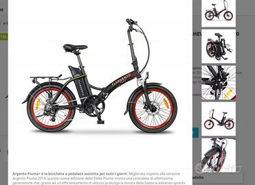 bici pieghevole elettrica con pedalata assistita 