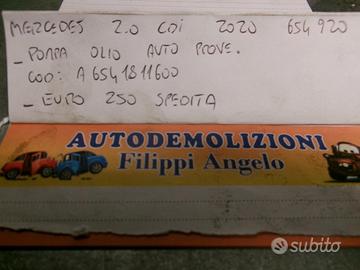 Pompa olio mercedes 2.0 cdi 2020
