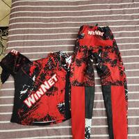 completo moto cross/Trial bambino 10/12 anni