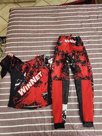 completo moto cross/Trial bambino 10/12 anni
